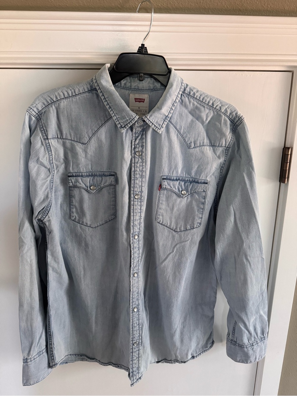 Levi's Vintage Light Blue Denim Western Shirt